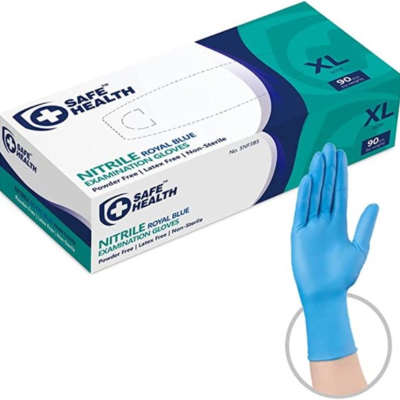 XL 1000 Nitrile Gloves - Medical Grade - 10 boxes of 100 Blue Exam hand NEW - Picture 2 of 9